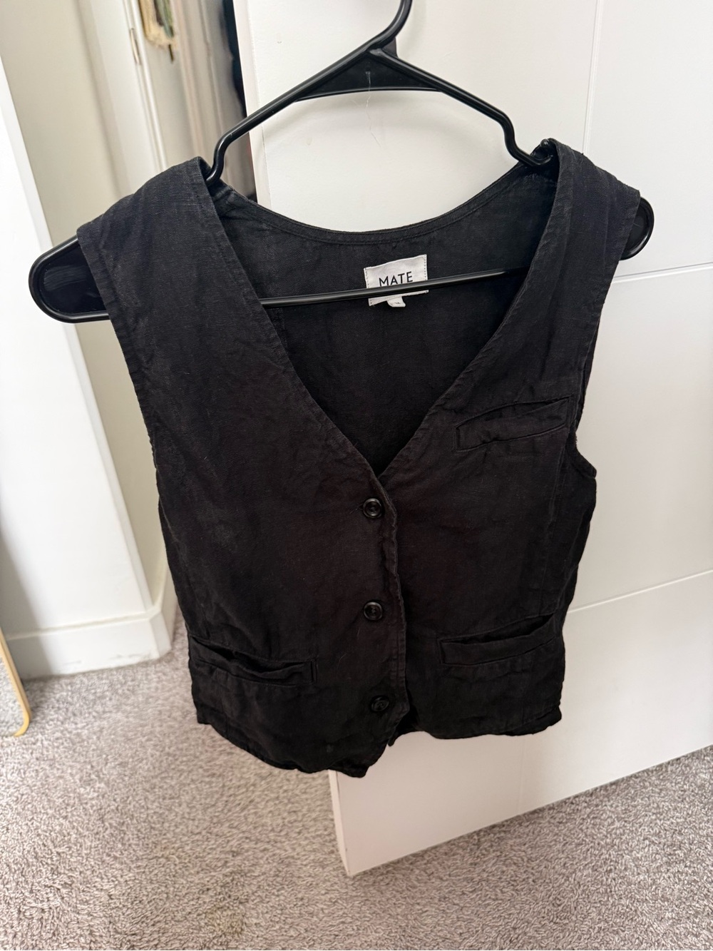 Mate the label linen vest